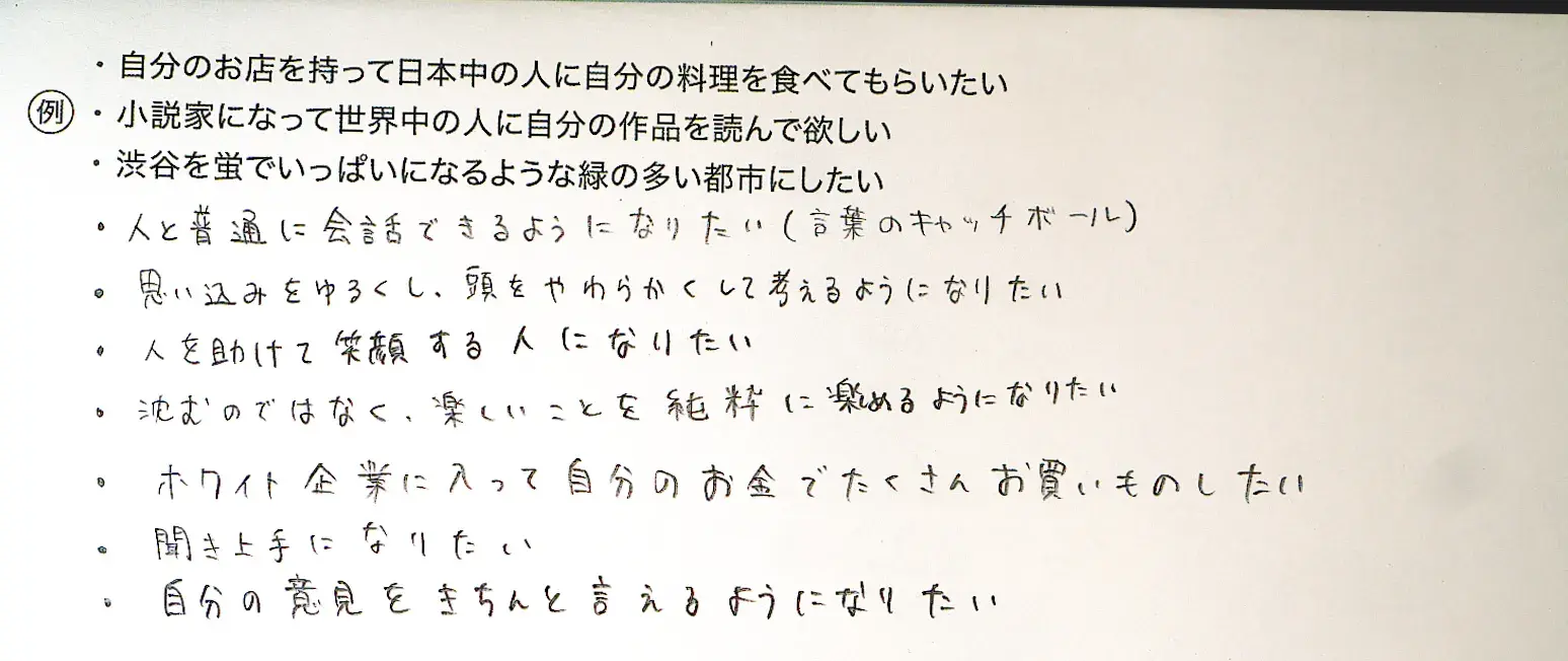 目指したいものを見つけることができた